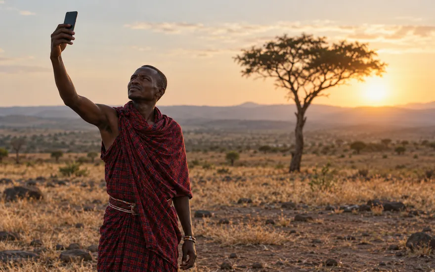 Placing a bet on a betting app in Tanzania with one bar of mobile signal