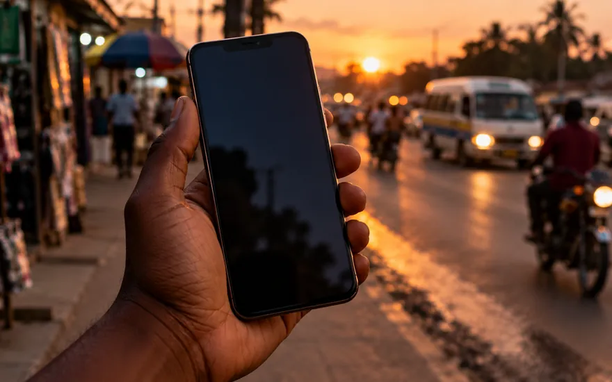 Betting login Tanzania: a phone lock screen before opening a betting account