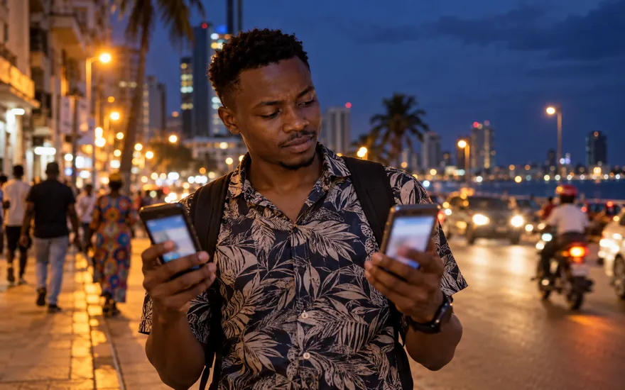 Two betting accounts open on one phone while testing which Tanzanian site pays out faster